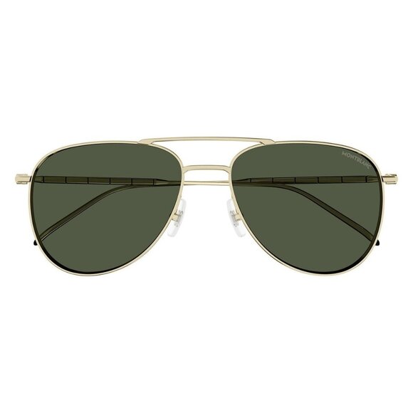 New MONT BLANC Meisterstuck Gold Aviator MB0311S 002 Sunglasses Women - Picture 2 of 3